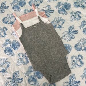 Baby Gap 3 Pack Tank Body Suits Size 6-12 Months